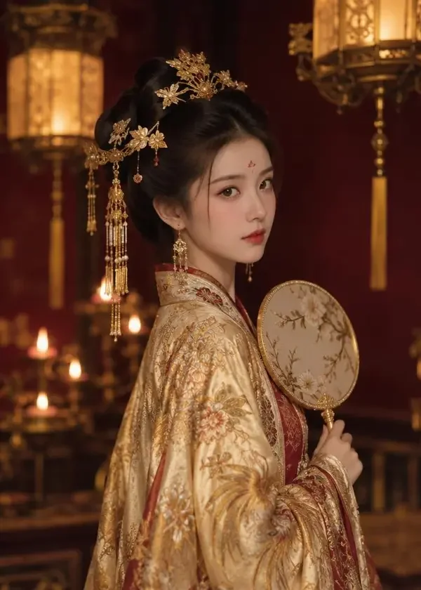 香蜜与宴短剧封面，古装题材，香蜜与宴主视觉海报